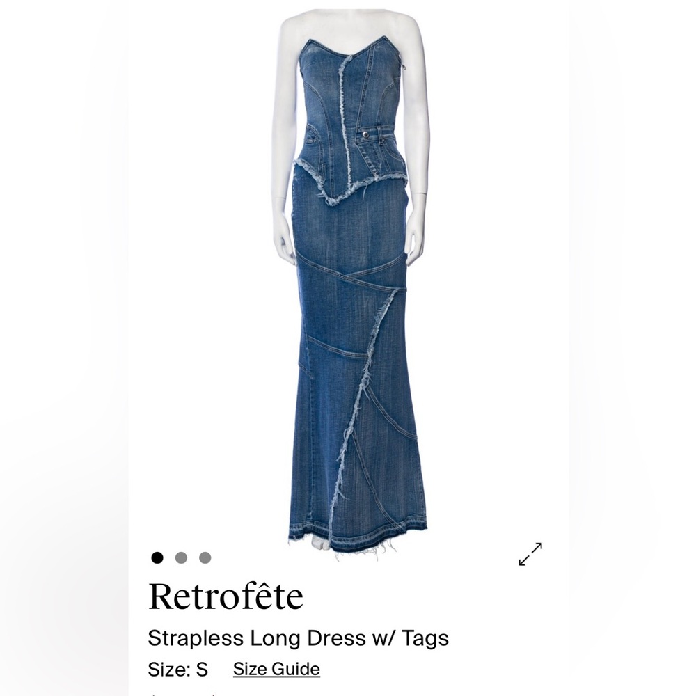 Retrofete Blue Denim Dress